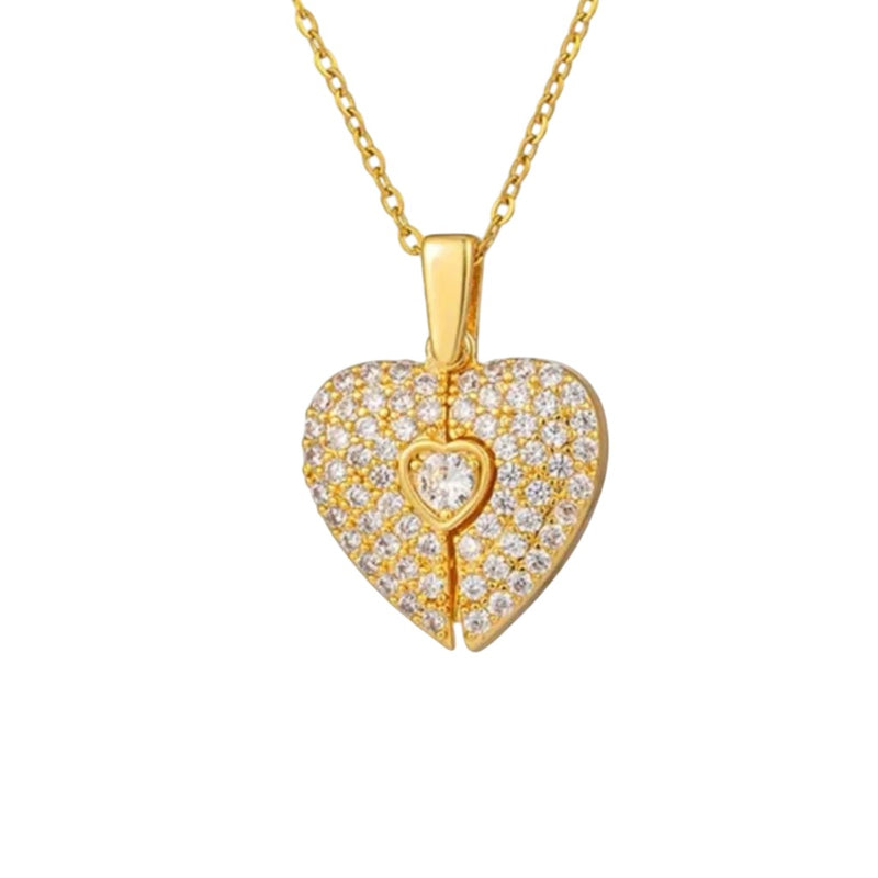 Broken Heart Necklace BH999 - TUZZUT Qatar Online Shopping