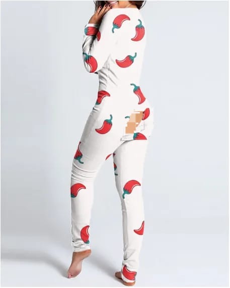 Women's Dress Pajamas with Hips, Sexy Deep V-Neck Bodysuit Pajamas XL S2939540 - Tuzzut.com Qatar Online Shopping