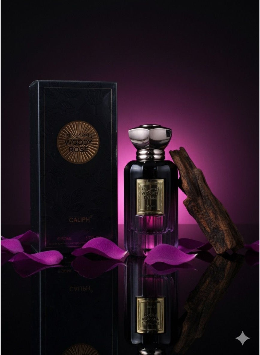 Caliph Woody Rose EDP 50ml- Inspired by Ahmed Al Maghribi Oud and Rose Caliph Woody Rose EDP 50ml- Inspired by Ahmed Al Maghribi Oud and Rose