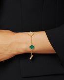 Vintage Bracelet Green Diamond 5 motifs S505929737 - TUZZUT Qatar Online Shopping