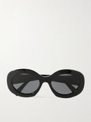 Triomphe oversized round-frame acetate sunglasses S2025 - TUZZUT Qatar Online Shopping