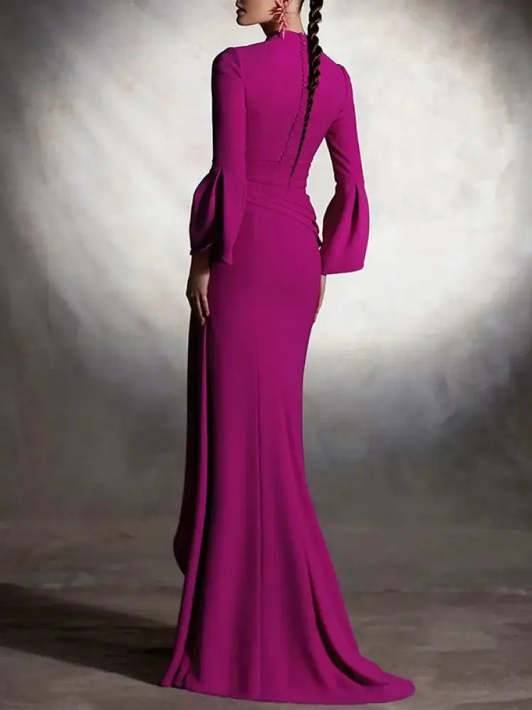 Elegant Deep V-Neck Pleated Formal Gown Evening Dress 147655 Elegant Deep V-Neck Pleated Formal Gown Evening Dress 147655