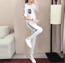 Women's Summer Two-Piece Set New Female Shorts Two-Piece Set Ladies Casual Sportswear Suit Short-Sleeved 2-Piece   X0148750 - TUZZUT Qatar Online Shopping