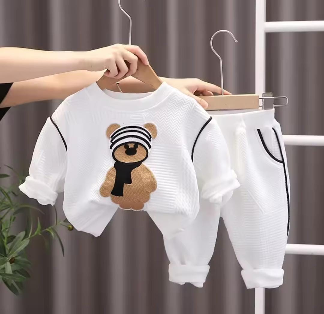 Children Fashion Cartoon T-Shirt Pants 2Pcs/Set 1683970 Children Fashion Cartoon T-Shirt Pants 2Pcs/Set 1683970