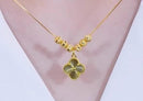 Four-Leaf Clover Pendant Necklace PN332 - TUZZUT Qatar Online Shopping