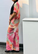 Trendy Women Summur 2pc Crop Co-ord Set TZ905 - TUZZUT Qatar Online Shopping