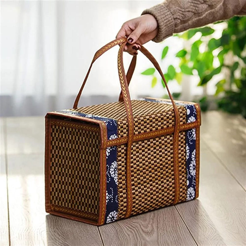 YOWEIN Woven Picnic Baskets Storage Bag S4958371