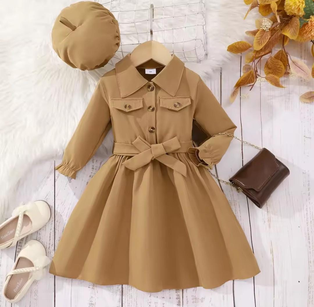Girl Fashion Long Sleeved Hat and Belt Comfortable Dresses 1544410 Girl Fashion Long Sleeved Hat and Belt Comfortable Dresses 1544410