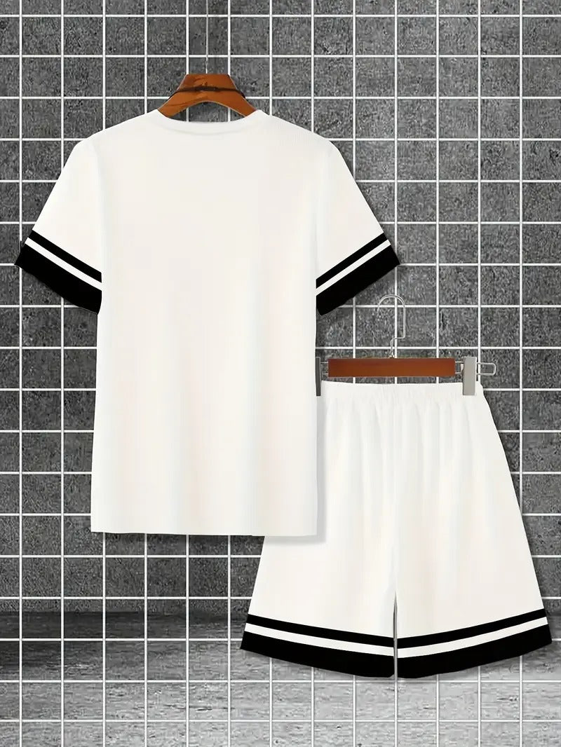 Men's Fashion Short's And T-Shirt set J56664 - TUZZUT Qatar Online Shopping