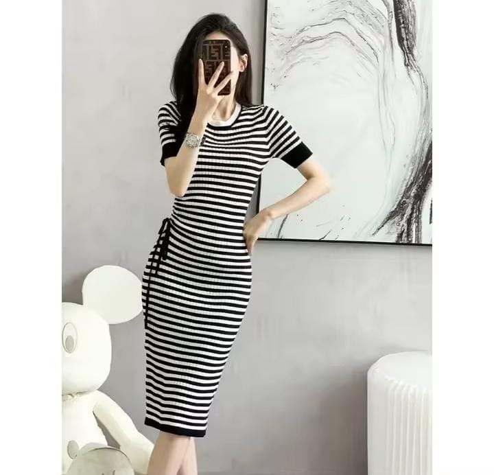 Women's Short Sleeve O-Neck Casual Dress 467765 Women's Short Sleeve O-Neck Casual Dress 467765