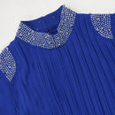 Women's Long Sleeve Solid Color Rhinestones/Gems/Crystals Jalabiya 457665 - TUZZUT Qatar Online Shopping