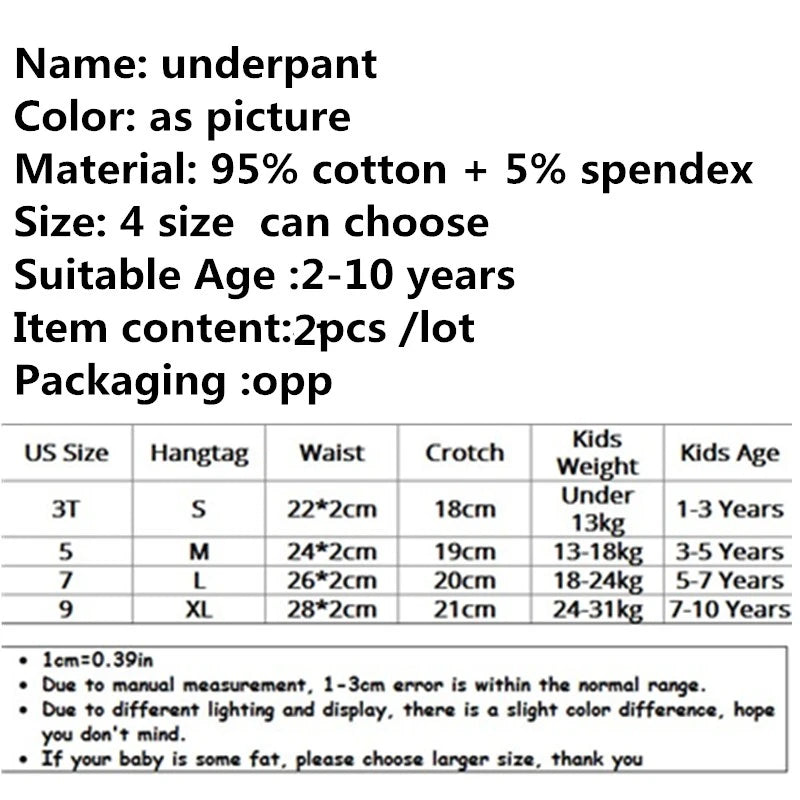 4pcs/ Lot Cotton Underwear for Boys Cartoon Cute Kids Boy Boxer Bear Children Underwear S1330264