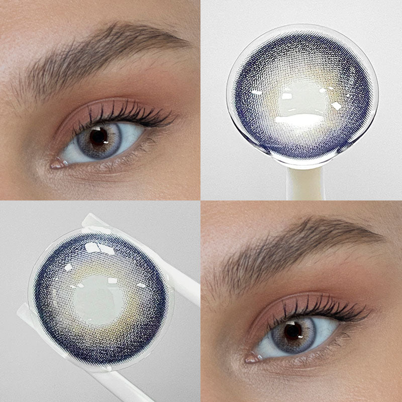 Unibling Freesia Blue Contact Lenses for Eyes (1 Pair) - TUZZUT Qatar Online Shopping