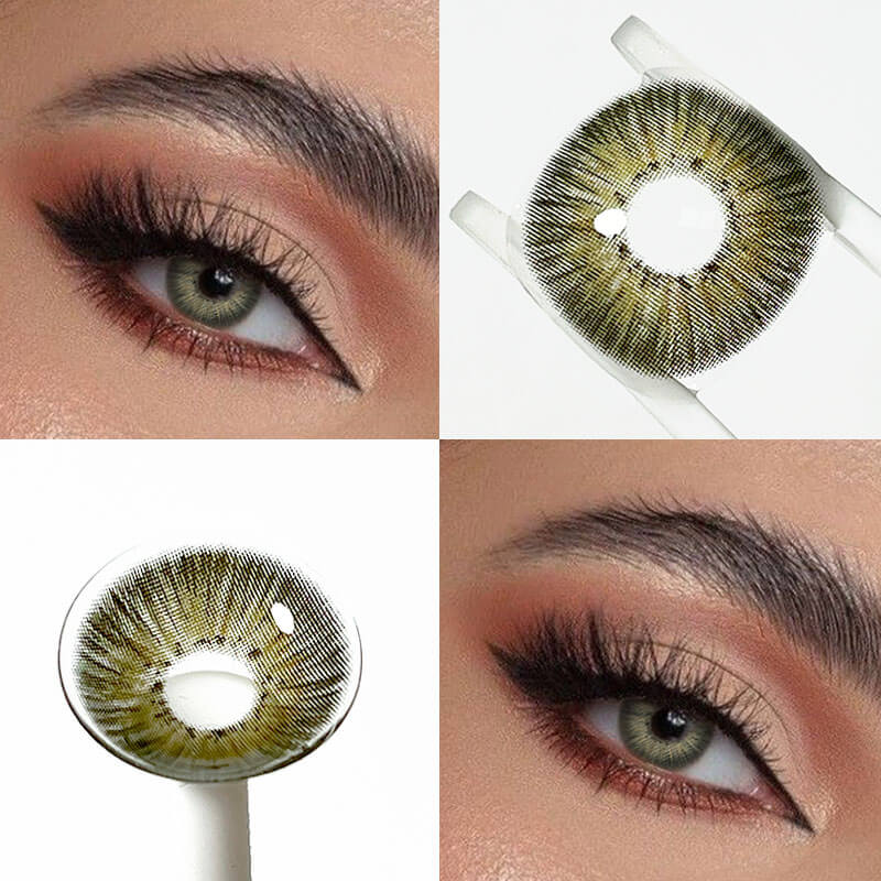 Unibling New York III Green Contact Lenses for Eyes (1 Pair) - TUZZUT Qatar Online Shopping