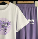 Kids Letter Print Crop Top and Leggings Set   529258 - TUZZUT Qatar Online Shopping