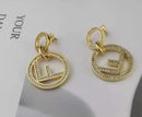 Double Ring Diamond Earrings DE72