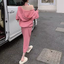 2 Pcs Women's Long Sleeve Solid Color Skirts Set 471521 - M - TUZZUT Qatar Online Shopping