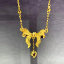 Princess Chain Gold Clavicle Chain Wedding Sand Gold Love Model-22 - TUZZUT Qatar Online Shopping