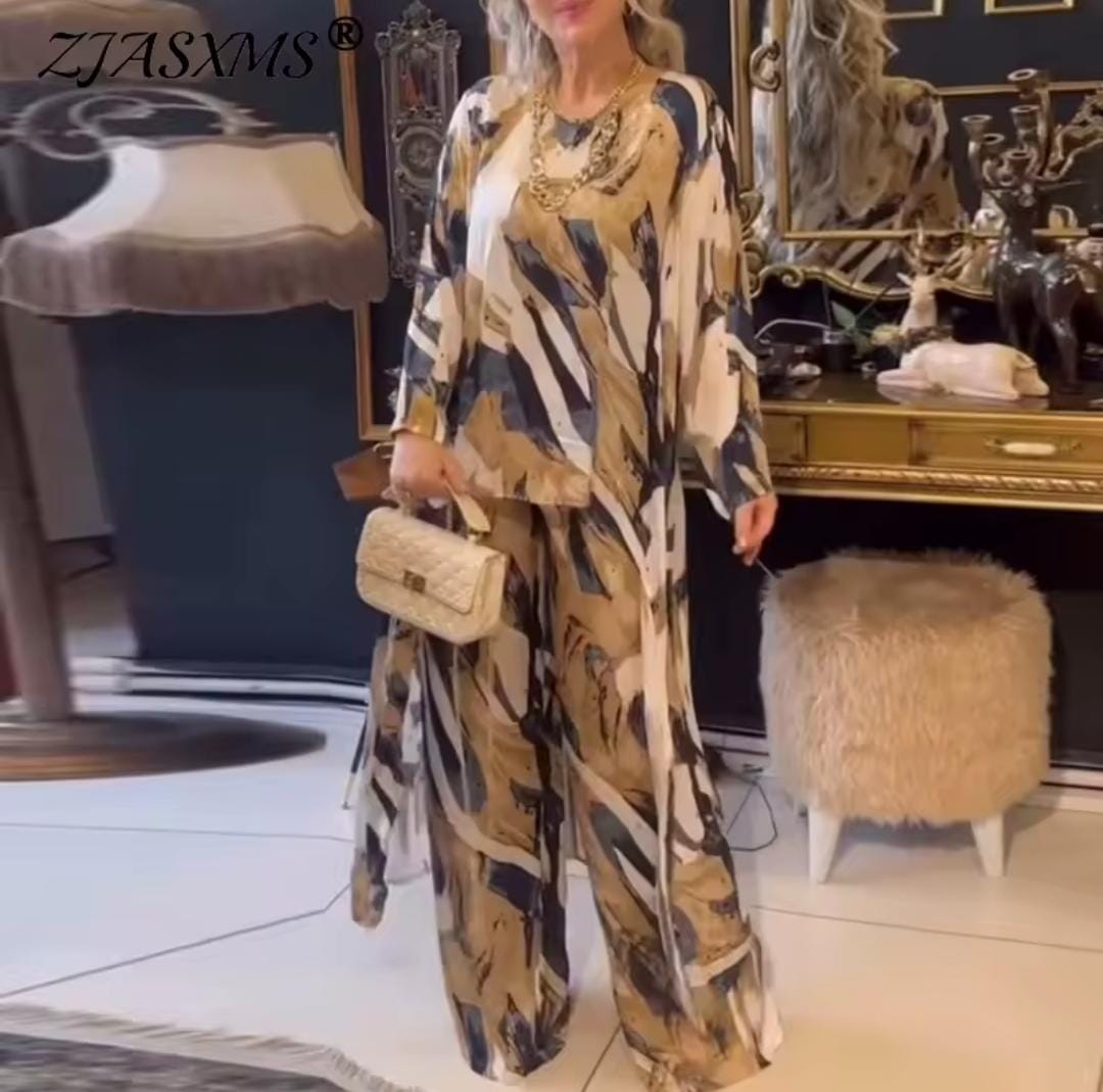 Women Casual Solid Color Irregular Top and Pant Set 3017311 Women Casual Solid Color Irregular Top and Pant Set 3017311
