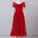 Women Sexy Dress Fashion Sexy Sleeve Dresses Slim Fit Irregular Splicing Solid Color Dress Wedding Guest Dresses For Women S4499011 - Tuzzut.com Qatar Online Shopping