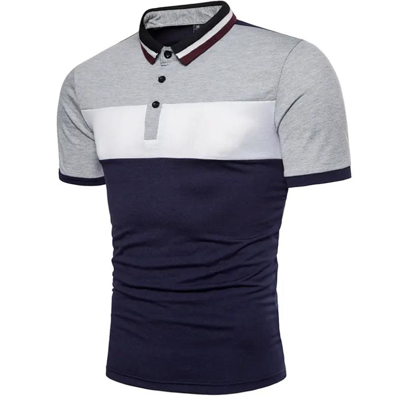 Chest Three Stripe Color Matching Fashion Collocation T-Shirt S3949221 Chest Three Stripe Color Matching Fashion Collocation T-Shirt S3949221