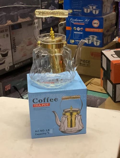 Glass Teapot Tea Maker Kettle 1.2 L LX12 Glass Teapot Tea Maker Kettle 1.2 L LX12