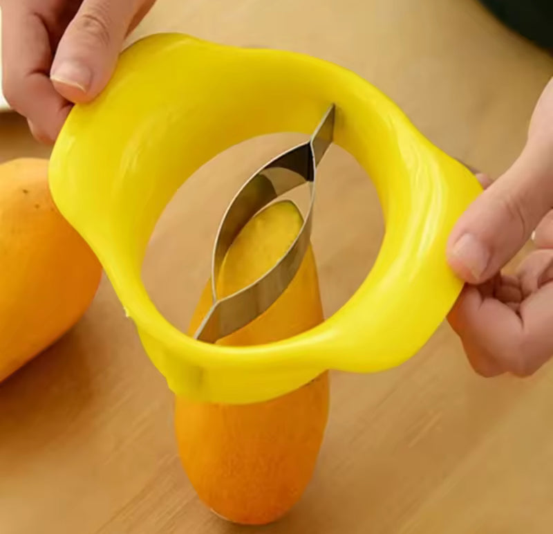 Manual Home Use Fruit Slicer Stainless Steel Mango Cutter S4504817 - TUZZUT Qatar Online Shopping