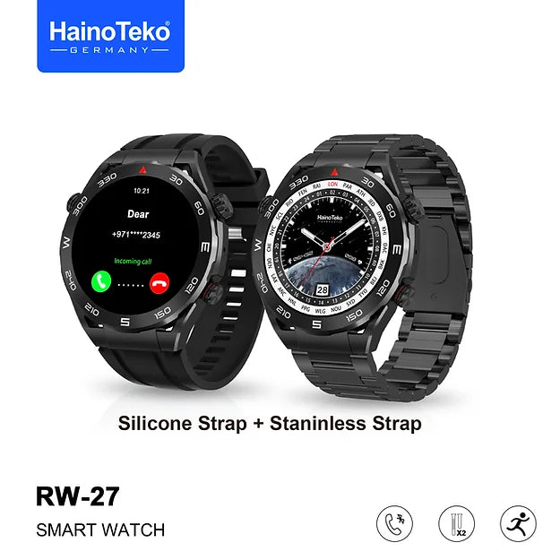 Haino Teko RW-27 Smart Watch With 2 Straps