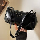 Solid Color Shoulder Bag Vegan Leather Bag 521765 - TUZZUT Qatar Online Shopping