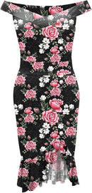 Fashion Women's Short-Sleeved Side Slit Solid Colour Dress  494153 - TUZZUT Qatar Online Shopping