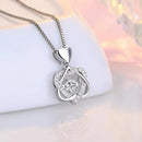 Heart Necklace Hexagram Beating Necklace For Women Design Pendant Necklace S329164 - TUZZUT Qatar Online Shopping