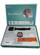 P90 Unique Combination smartwatch with 3 straps Bluetooth earphone, External Battery and Adaptor charger Combo - TUZZUT Qatar Online Shopping