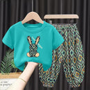 Girls Rabbit T-shirts and Pants Suit 2 Pieces Set   1589916 - TUZZUT Qatar Online Shopping