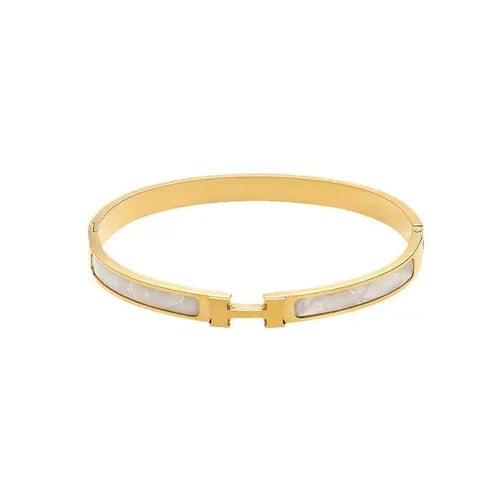 Mother of Pearl Bangle Bracelet H27 - TUZZUT Qatar Online Shopping