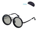 Adjustable Tint Polarized Round Sunglasses S494 - TUZZUT Qatar Online Shopping