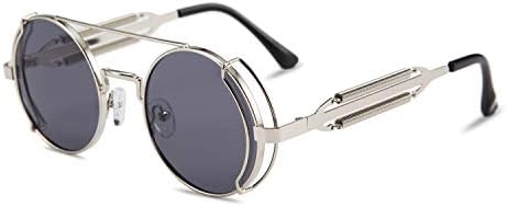 Retro Round Metal Frame Sunglasses X445136667 - TUZZUT Qatar Online Shopping