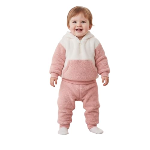 Baby Panda Pink and White Hooded Fleece Set X4181063 Baby Panda Pink and White Hooded Fleece Set X4181063