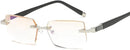 Frameless Reading Glasses Unisex Diamond Cut S1980 - TUZZUT Qatar Online Shopping