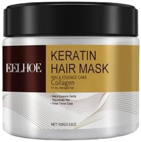 EELHOE Collagen Keratin Hair Mask Deep Moisturizing Repair Damaged Hair Anti-drying Split Knot Anti-hair Loss - 100g EELHOE Collagen Keratin Hair Mask Deep Moisturizing Repair Damaged Hair Anti-drying Split Knot Anti-hair Loss - 100g