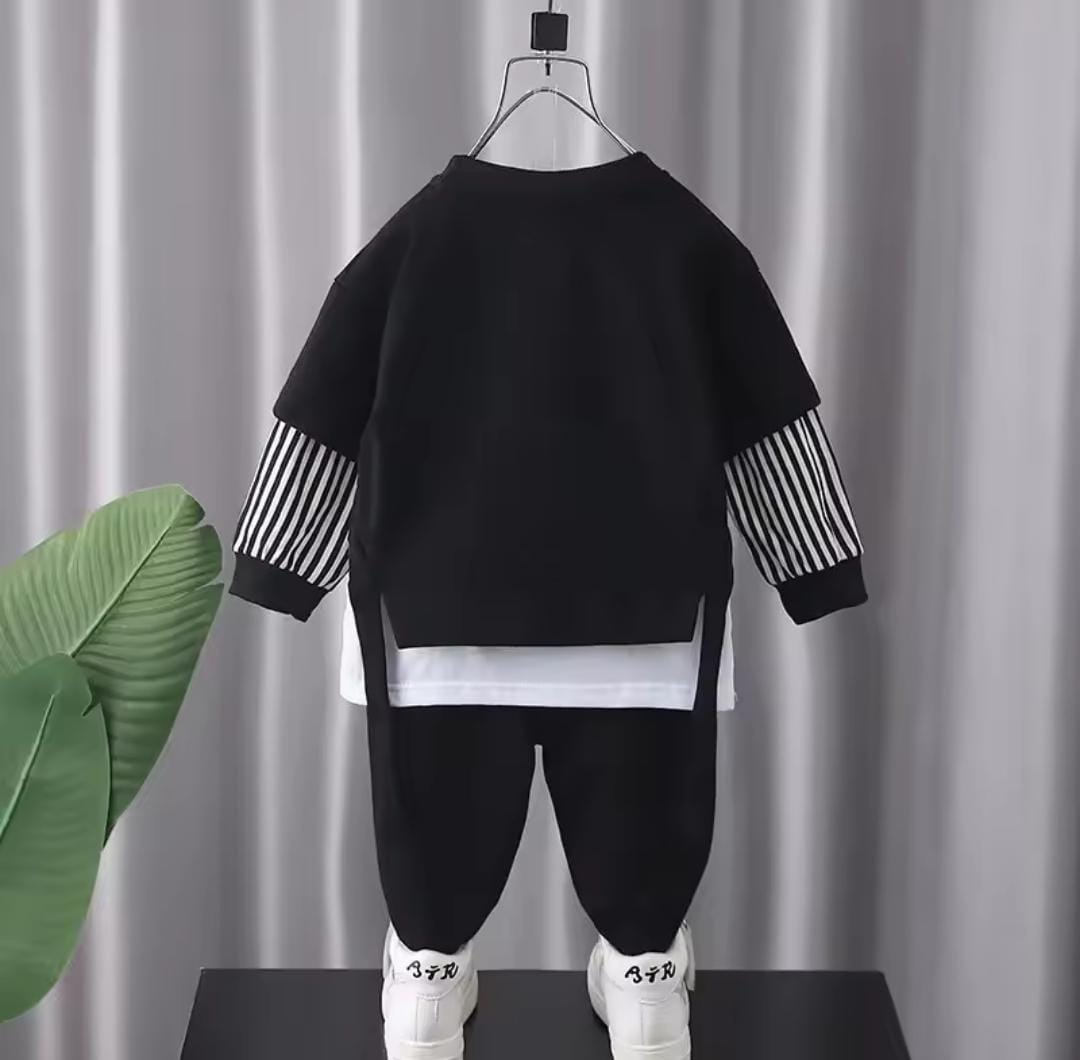 Children Stripe Sweater Pullover Top and Pant 2 Pieces Set 1533013 Children Stripe Sweater Pullover Top and Pant 2 Pieces Set 1533013