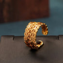 Gold Plated Copper Wheat Ears Cuff Bangles for Women S4455237 - TUZZUT Qatar Online Shopping