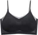 Women's Comfortable Sexy Ultra Thin Silk Beautiful Back Seamless Sagging Sports Bra - TUZZUT Qatar Online Shopping