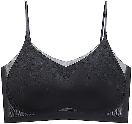 Women's Comfortable Sexy Ultra Thin Silk Beautiful Back Seamless Sagging Sports Bra - TUZZUT Qatar Online Shopping