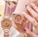 Rose Gold Luxury Ladies Wristwatches 36201 - TUZZUT Qatar Online Shopping