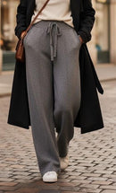 Women's Winter Knitted Loose Cashmere Pant B-210864 - TUZZUT Qatar Online Shopping