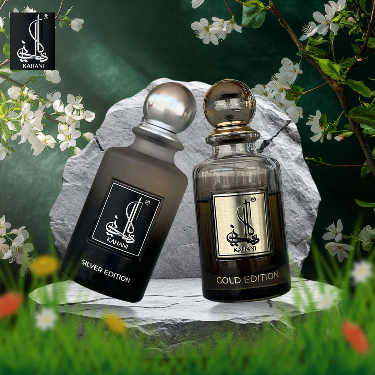 KAHANI Gold and Silver Editions EDP Perfumes 100ML by Zahrat Dubai (KAHANI Combo) KAHANI Gold and Silver Editions EDP Perfumes 100ML by Zahrat Dubai (KAHANI Combo)