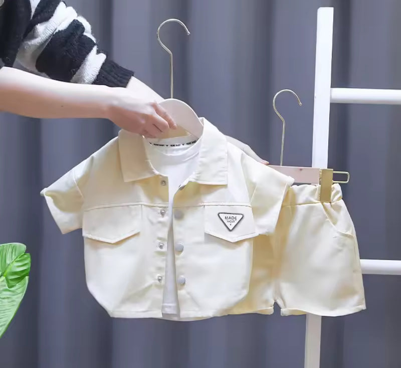 2pcs Boys Summer Shirt Set 1584248 - TUZZUT Qatar Online Shopping