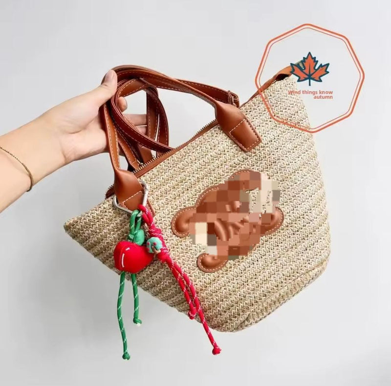 Women's Straw Duffel Beach Bag   A0099 - TUZZUT Qatar Online Shopping