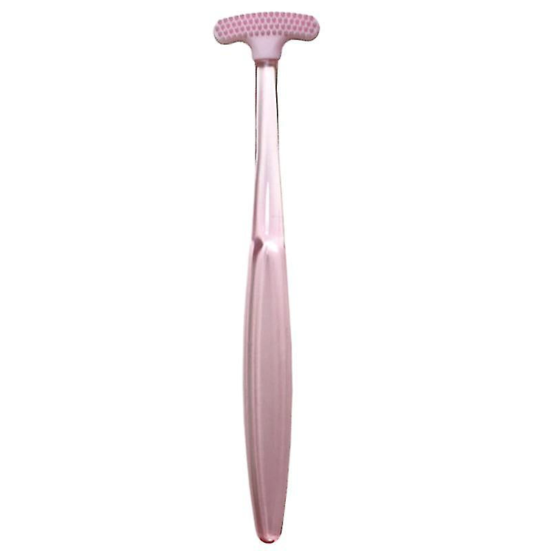 Tongue Scraper Cleaner Gentle Tongue Brush for Oral Care (pink) X867031 - Tuzzut.com Qatar Online Shopping