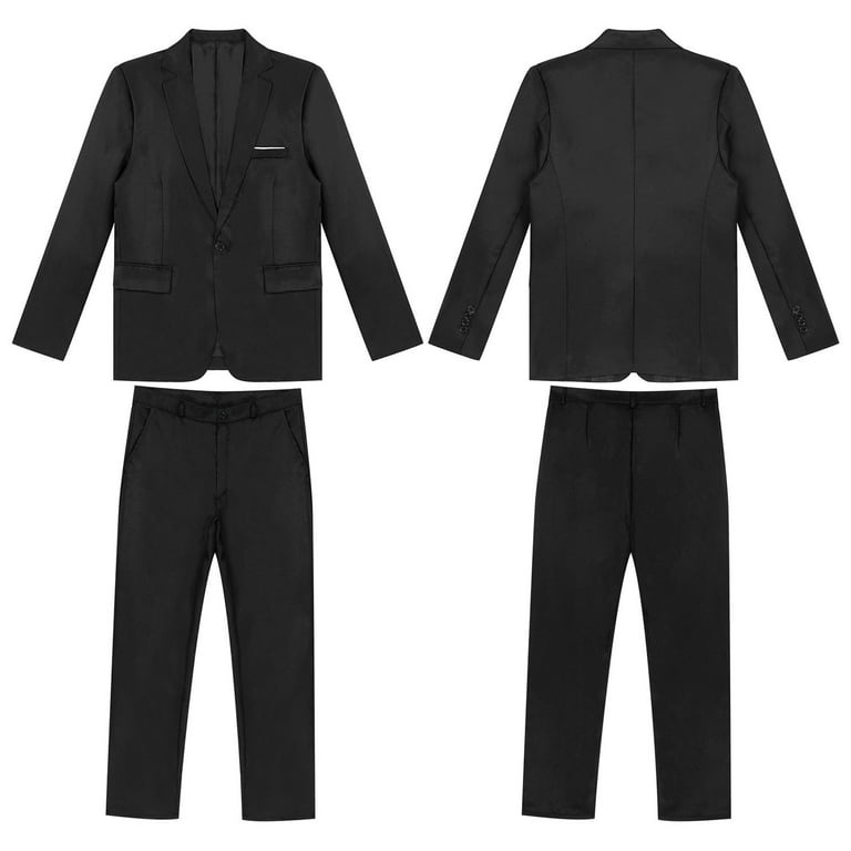 Men Suit 3 Pieces Formal Business Solid Tuxedos Blazer with Trousers for Wedding  S809951 - TUZZUT Qatar Online Shopping